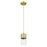 Innovations Bolivar 5" Cord Pendant/7" Brushed Brass/Seedy - 428-1P-BB-G428-7SDY