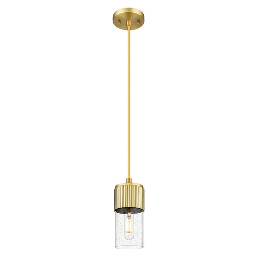 Innovations Bolivar 5" Cord Pendant/7" Brushed Brass/Seedy - 428-1P-BB-G428-7SDY