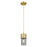 Innovations Bolivar 5" Cord Pendant/7" Brushed Brass/Smoke - 428-1P-BB-G428-7SM