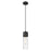 Innovations Bolivar 1Lt 5" Cord Pendant/12" Black/Clear - 428-1P-BK-G428-12CL