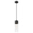 Innovations Bolivar 1Lt 5" Cord Pendant/12" Black/Seedy - 428-1P-BK-G428-12SDY