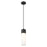 Innovations Bolivar 1Lt 5" Cord Pendant/12" Black/White - 428-1P-BK-G428-12WH