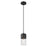 Innovations Bolivar 1Lt 5" Cord Pendant/7" Black/Clear - 428-1P-BK-G428-7CL