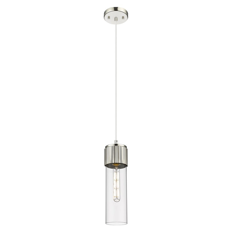 Innovations Bolivar 5" Cord Pendant/12" PN/Clear - 428-1P-PN-G428-12CL