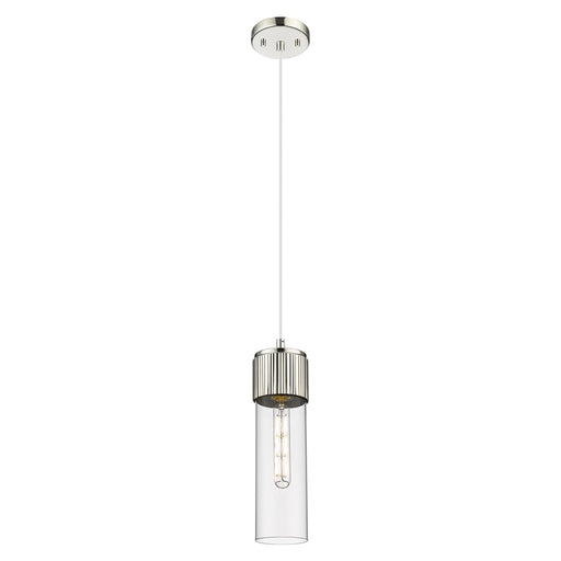 Innovations Bolivar 5" Cord Pendant/12" PN/Clear - 428-1P-PN-G428-12CL