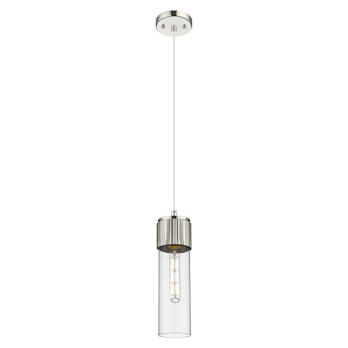 Innovations Bolivar 5" Cord Pendant/12" PN/Clear - 428-1P-PN-G428-12CL