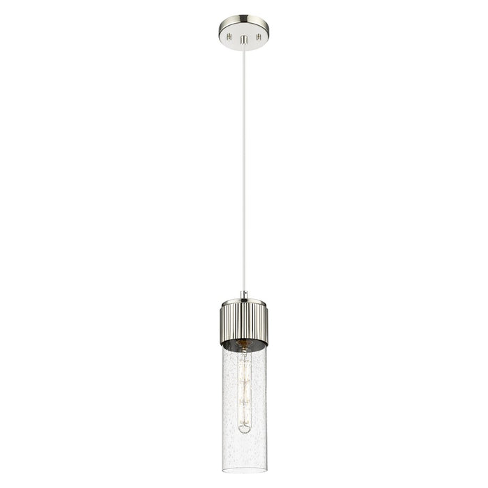 Innovations Bolivar 5" Cord Pendant/12" PN/Seedy - 428-1P-PN-G428-12SDY