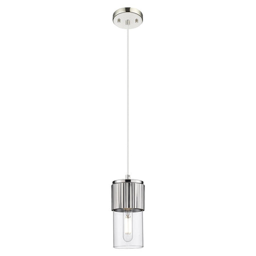 Innovations Bolivar 5" Cord Pendant/7" PN/Clear - 428-1P-PN-G428-7CL