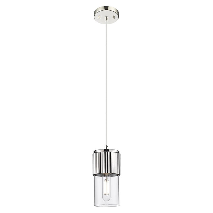 Innovations Bolivar 5" Cord Pendant/7" PN/Clear - 428-1P-PN-G428-7CL