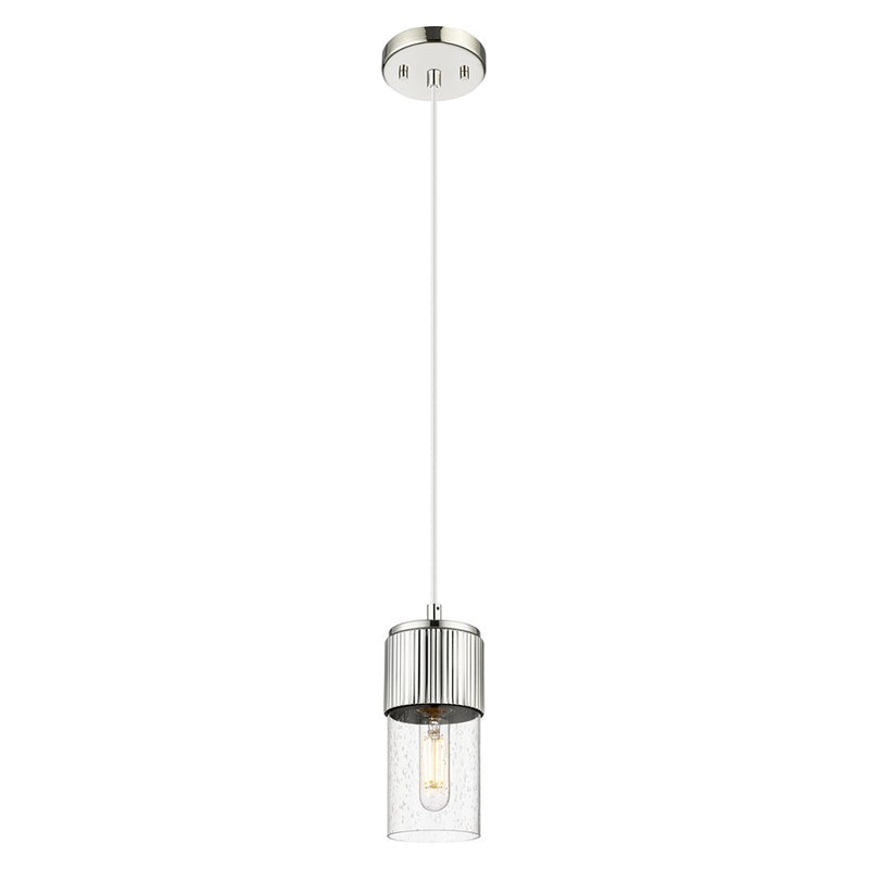 Innovations Bolivar 5" Cord Pendant/7" PN/Seedy - 428-1P-PN-G428-7SDY