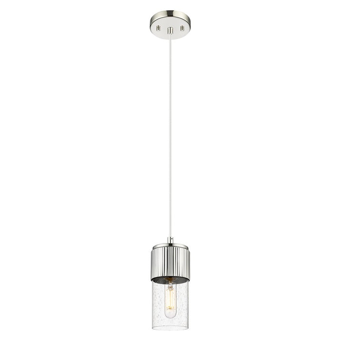 Innovations Bolivar 5" Cord Pendant/7" PN/Seedy - 428-1P-PN-G428-7SDY