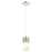 Innovations Bolivar 5" Cord Pendant/7" PN/White - 428-1P-PN-G428-7WH