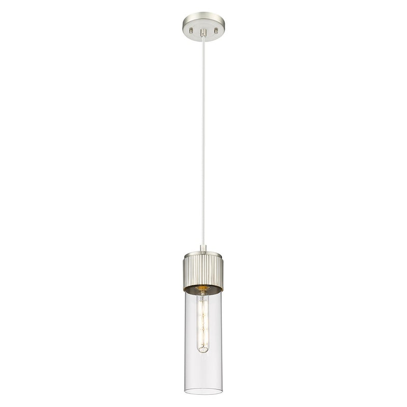 Innovations Bolivar 5" Cord Pendant/12" Satin Nickel/Clear - 428-1P-SN-G428-12CL