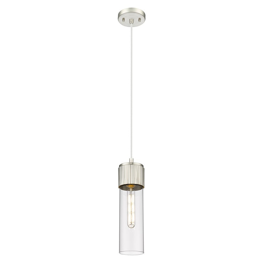 Innovations Bolivar 5" Cord Pendant/12" Satin Nickel/Clear - 428-1P-SN-G428-12CL