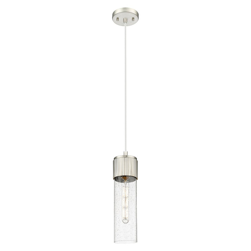 Innovations Bolivar 5" Cord Pendant/12" SN/Seedy - 428-1P-SN-G428-12SDY