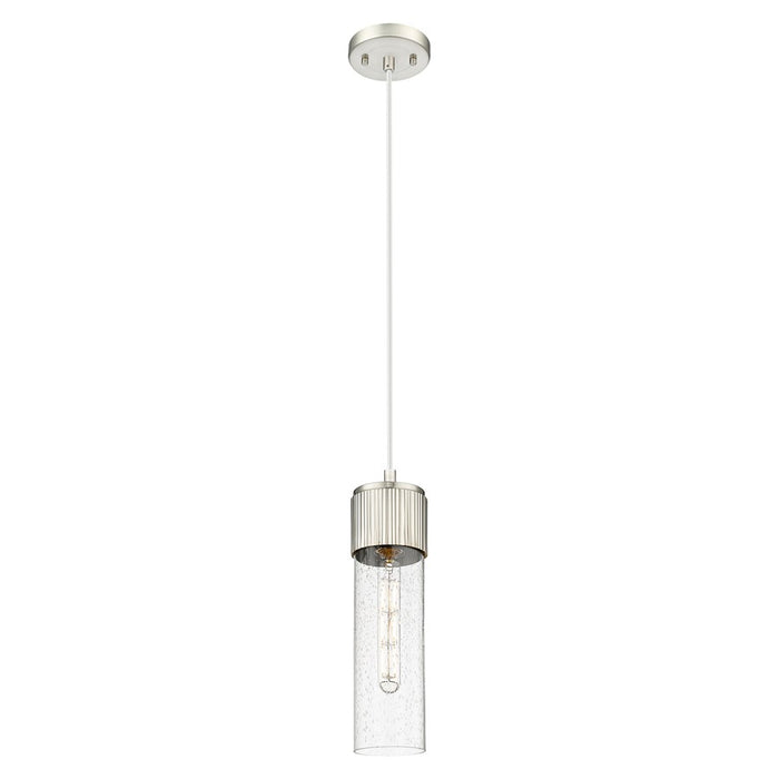 Innovations Bolivar 5" Cord Pendant/12" SN/Seedy - 428-1P-SN-G428-12SDY