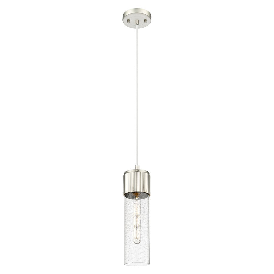 Innovations Bolivar 5" Cord Pendant/12" SN/Seedy - 428-1P-SN-G428-12SDY