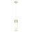 Innovations Bolivar 5" Cord Pendant/12" Satin Nickel/White - 428-1P-SN-G428-12WH