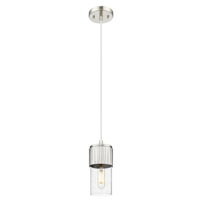 Innovations Bolivar 5" Cord Pendant/7" Satin Nickel/Seedy - 428-1P-SN-G428-7SDY