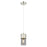 Innovations Bolivar 5" Cord Pendant/7" Satin Nickel/Smoke - 428-1P-SN-G428-7SM