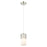 Innovations Bolivar 5" Cord Pendant/7" Satin Nickel/White - 428-1P-SN-G428-7WH