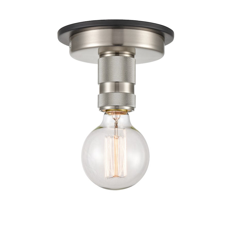 Innovations Aurora 2" 1 Light Flush, Nickel