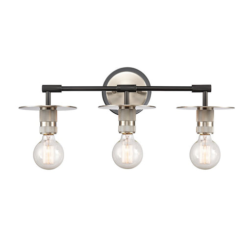 Innovations Aurora 3 Light Bath Vanity Light, Nickel