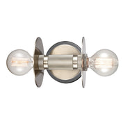 Innovations Aurora 2 Light LED Wall Sconce, Nickel