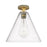 Innovations Crown Point 1Lt 12" Berkshire Flush, BB/Seed - 434-1F-BB-GBC-124