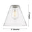 Innovations Crown Point 1Lt 8" Berkshire Flush, Brushed Brass/Seed