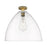 Innovations Crown Point 1Lt 16" Bristol Flush, BB/Clear - 434-1F-BB-GBD-162