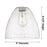 Innovations Crown Point 1Lt 9" Bristol Flush, Brushed Brass/Seed