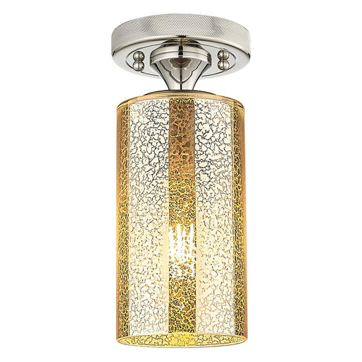 Innovations Crown Point 7" Flush Mount, PN/Merc - 434-1F-PN-G434-7ME