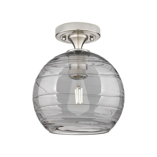 Innovations CP 1Lt 8" Athens DS Flush, SN/SDS - 434-1F-SN-G1213-8SM