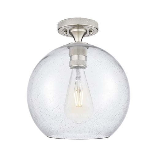 Innovations Crown Point 1Lt 10" Athens Flush, SN/Seed - 434-1F-SN-G124-10