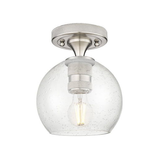 Innovations Crown Point 1Lt 6" Athens Flush, SN/Seed - 434-1F-SN-G124-6