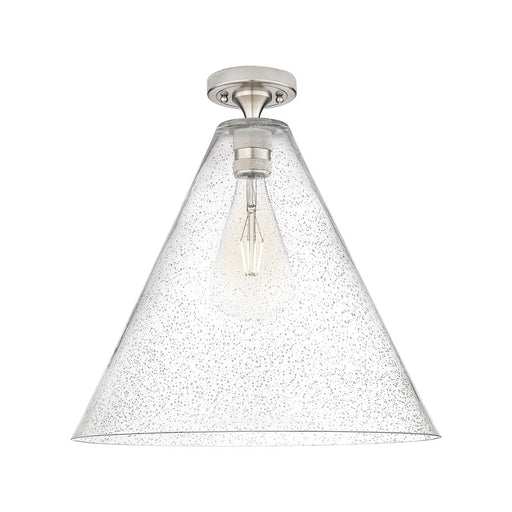 Innovations Crown Point 1Lt 16" Berkshire Flush, SN/Seed - 434-1F-SN-GBC-164