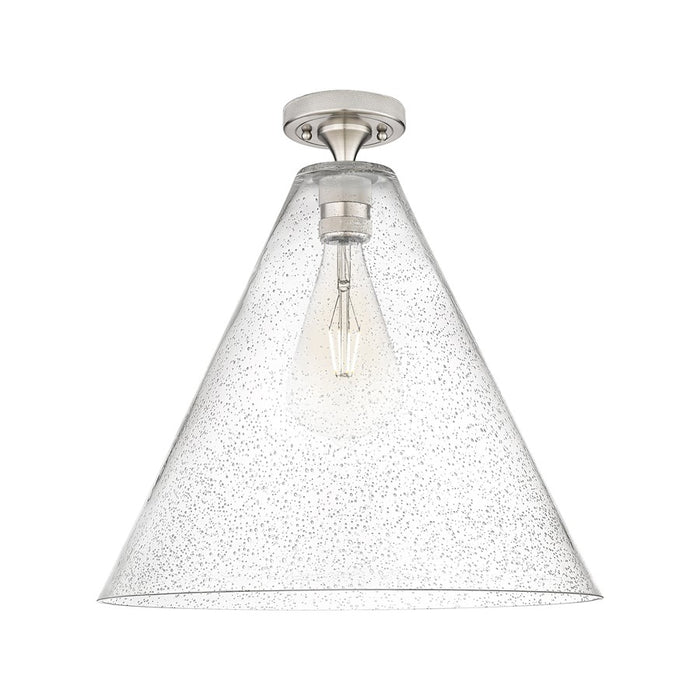 Innovations Crown Point 1Lt 16" Berkshire Flush, SN/Seed - 434-1F-SN-GBC-164