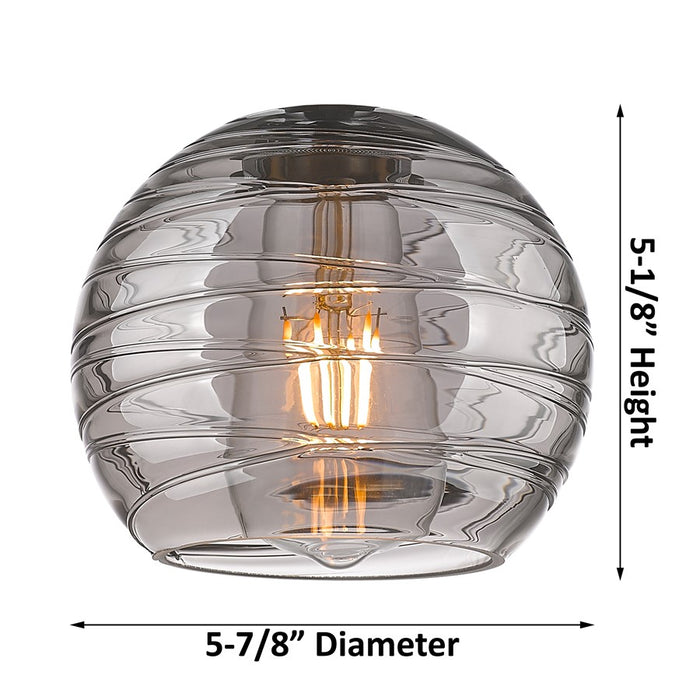 Innovations CP 1Lt 6" Athens DS Cord Pendant, Brushed Brass/SDS