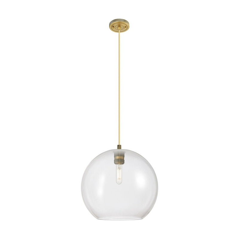 Innovations Crown Point 1Lt 12" Athens Cord Pendant, BB/CL - 434-1P-BB-G122-12