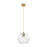 Innovations Crown Point 1Lt 8" Athens Cord Pendant, BB/Clear - 434-1P-BB-G122-8