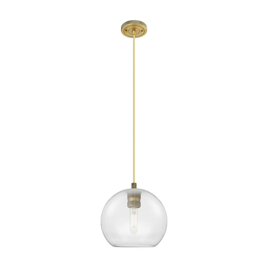 Innovations Crown Point 1Lt 8" Athens Cord Pendant, BB/Clear - 434-1P-BB-G122-8