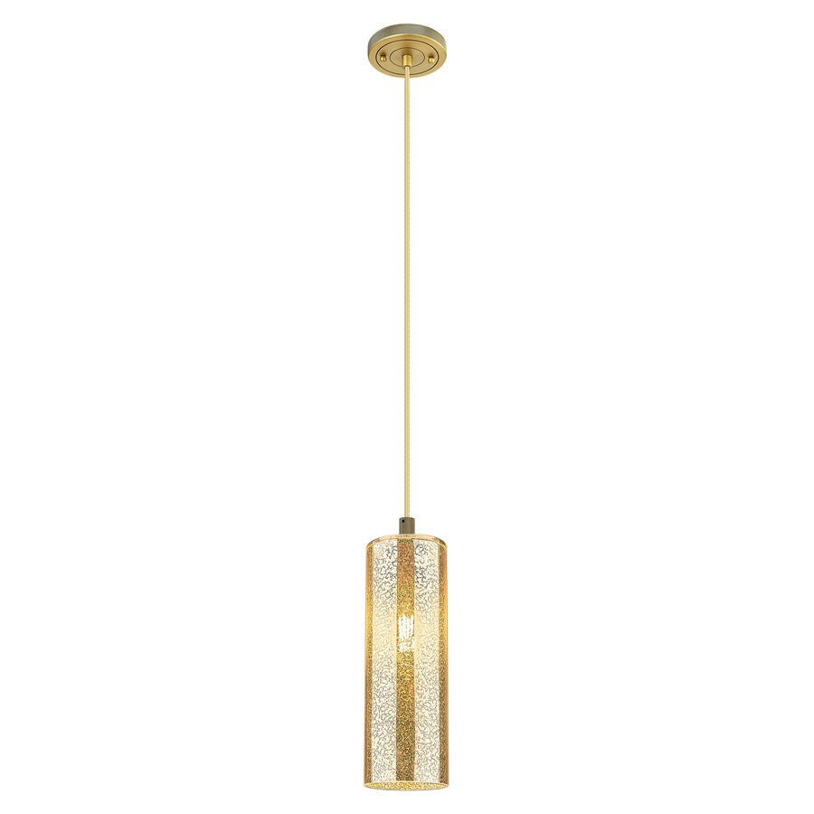 Innovations Crown Point 12" Cord Pendant, BB/Merc - 434-1P-BB-G434-12ME