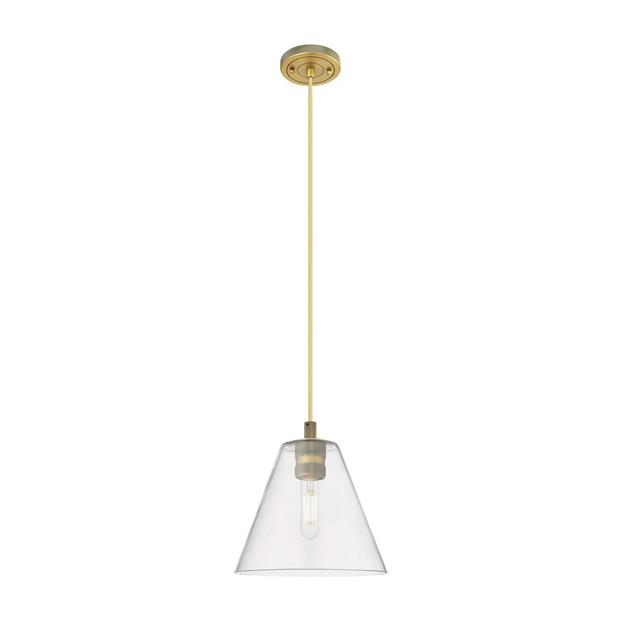 Innovations Crown Point 1Lt 8" Berkshire Cord Pendant, BB/CL - 434-1P-BB-GBC-82