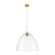 Innovations Crown Point 1Lt 16" Bristol Cord Pendant, BB/CL - 434-1P-BB-GBD-162