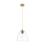 Innovations Crown Point 1Lt 9" Bristol Cord Pendant, BB/Clear - 434-1P-BB-GBD-92