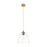 Innovations Crown Point 1Lt 9" Bristol Cord Pendant, BB/Clear - 434-1P-BB-GBD-92