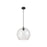 Innovations Crown Point 1Lt 12" Athens Cord Pendant, BK/Seed - 434-1P-BK-G124-12