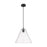 Innovations CP 1Lt 12" Berkshire Cord Pendant, BK/CL - 434-1P-BK-GBC-122
