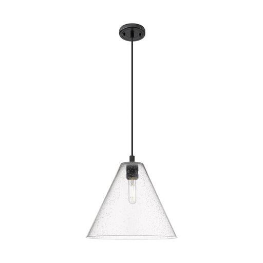 Innovations CP 1Lt 12" Berkshire Cord Pendant, BK/SD - 434-1P-BK-GBC-124